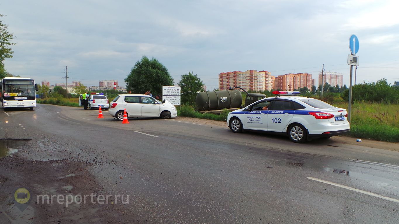 В Щербинке на Староникольской улице в ДТП пострадала девушка