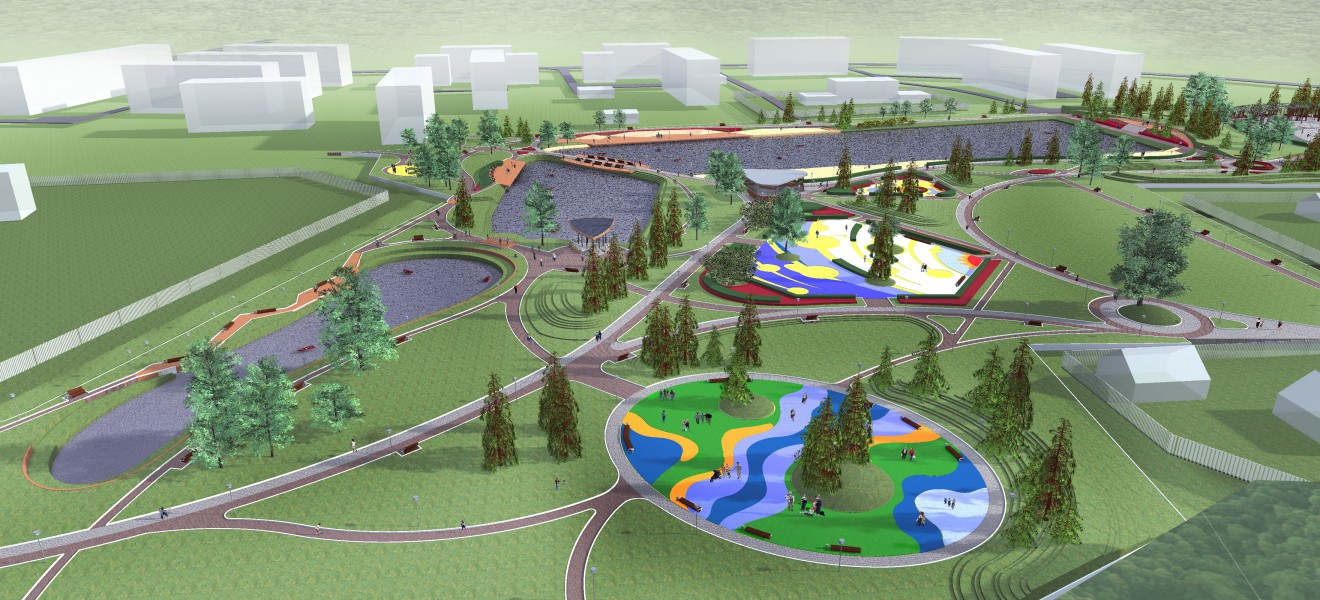 Хочу построить парк. Генплан парка в Южном Бутово. Муринский парк рекреационная зона. Макет парковой зоны. Проект мини парка.